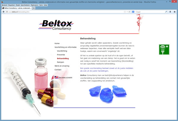 tweede screenshot van website van Wim Beltman